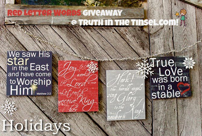 red letter words giveaway at truthinthetinsel.com