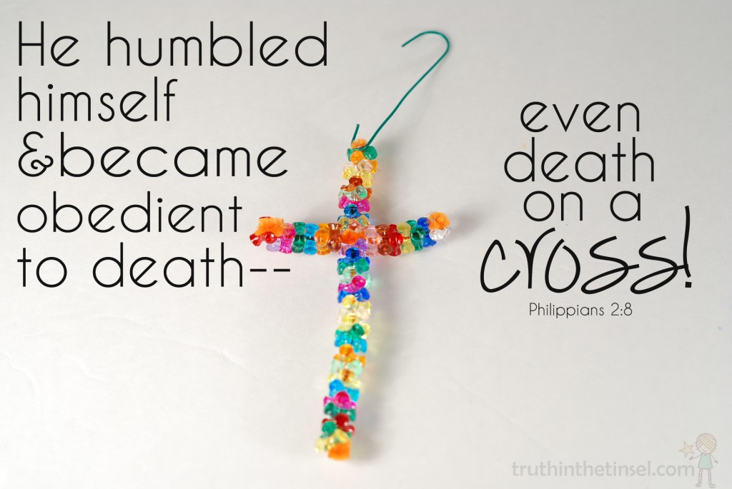 Jesus was born to die. Celebrating the cross at Christmas. #truthtinsel