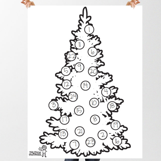 Truth in the Tinsel Printable Christmas Trees